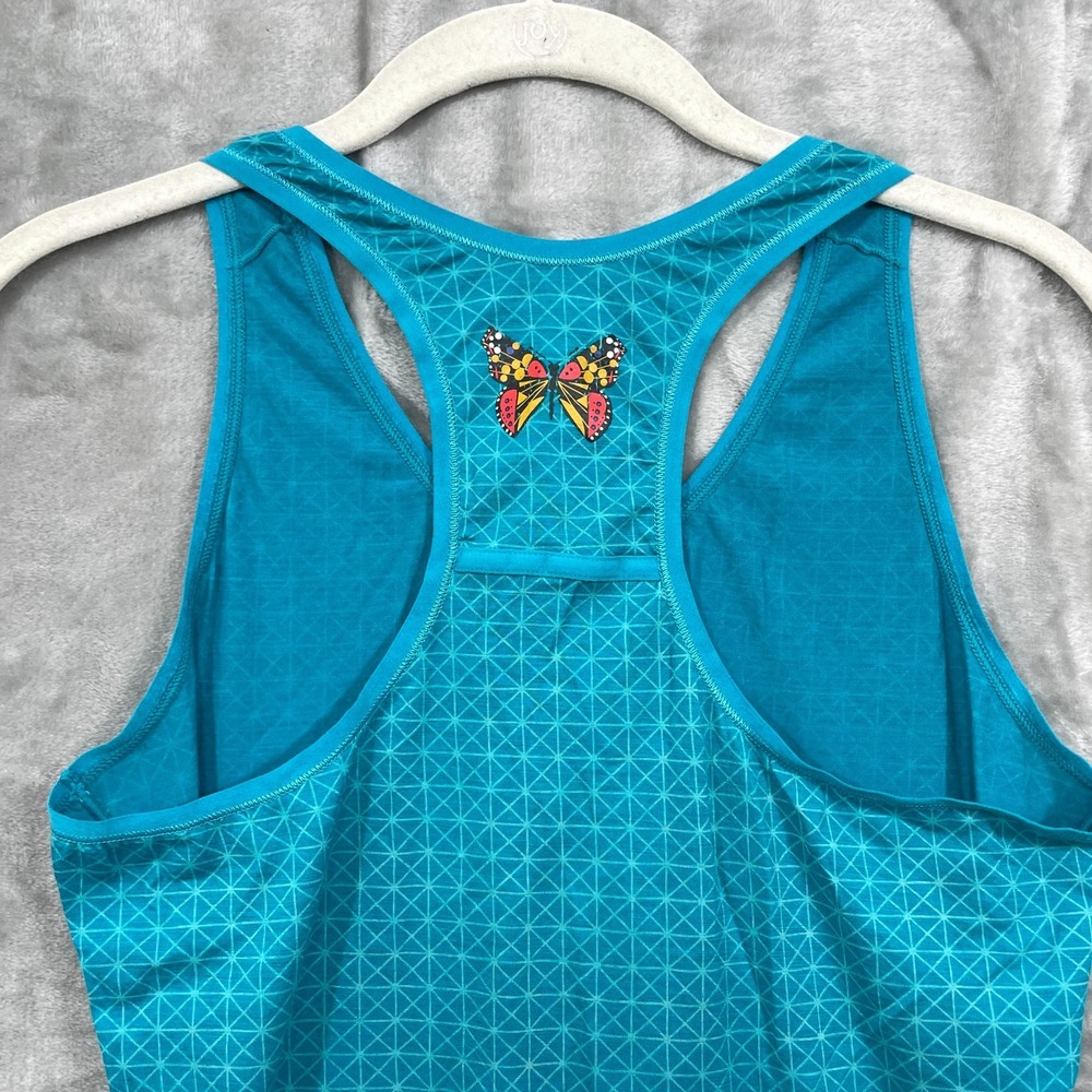 Smartwool merino x Charley Harper Size M Butterfly Blue Racer Back Tank Top RARE - Picture 8 of 8